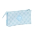 Trousse Fourre-Tout Triple Glow Lab Cisnes Bleu clair 22 x 12 x 3 cm