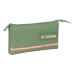 Trousse Fourre-Tout Triple El Ganso Vert 22 x 12 x 3 cm