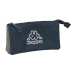 Penar triplu Kappa Dark navy Gri Bleumarin 22 x 12 x 3 cm