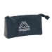 Tredobbelt bæretaske Kappa Dark navy Grå Marineblå 22 x 12 x 3 cm