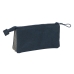 Dreifaches Mehrzweck-Etui Kappa Dark navy Grau Marineblau 22 x 12 x 3 cm