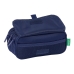 Malas para tudo triplas Benetton Varsity Cinzento Azul Marinho 21,5 x 10 x 8 cm