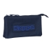 Kolme tõmblukuga pliiatsikarp Kappa Blue night Meresinine 22 x 12 x 3 cm