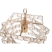 Loftslampe Home ESPRIT Gennemsigtig Gylden Metal Krystal 30 x 30 x 26 cm