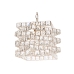 Plafondlamp Home ESPRIT Transparant Gouden Metaal Kristal 30 x 30 x 26 cm