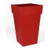 Vaso EDA Tuscan Quadrato Rosso polipropilene (39 x 39 x 65 cm)