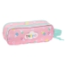 Trousse Fourre-Tout Double Peppa Pig Ice cream Rose Menthe 21 x 8 x 6 cm