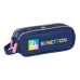 Zweifaches Mehrzweck-Etui Benetton Cool Marineblau 21 x 8 x 6 cm