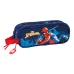 Dobbelt carry-all Spider-Man Neon Marineblå 21 x 8 x 6 cm