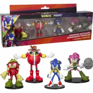 Figuras Articuladas Sonic Prime 8 Piezas 