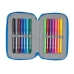 Dubbele etui Donald Blauw 12.5 x 19.5 x 4 cm (28 Onderdelen)