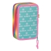 Plumier Triplo Rainbow High Paradise Turchese 12.5 x 19.5 x 5.5 cm (36 Pezzi)