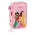 Doppel-Federtasche Disney Princess Summer adventures Rosa 12.5 x 19.5 x 4 cm (28 Stücke)