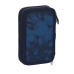 Dubbele etui Batman Legendary Marineblauw 12.5 x 19.5 x 4 cm (28 Onderdelen)