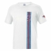 Camisola de Manga Curta Homem Sparco Martini Racing Branco