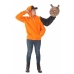 Costume for Adults Halloween Orange Alien L (2 Pieces)