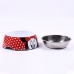 Voerbak voor honden Minnie Mouse Melamine 410 ml Multicolour Polyester Metaal