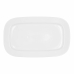 Serving Platter Bidasoa Glacial White Ceramic 36 x 21 cm (3 Units) (Pack 3x)