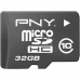 Micro-SD memóriakártya adapterrel PNY ‎SDU32GBHC10HP-EF 10 osztály 32 GB