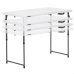 Mesa Dobrável Lifetime Branco 122 x 91,5 x 61 cm Aço HDPE