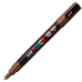 Markeerstift POSCA PC-3M Bruin (6 Stuks)