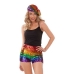 Kostumas suaugusiems My Other Me Shorts Rainbow Spalvotas Dydis 40