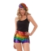 Kostyme voksne My Other Me Shorts Rainbow Flerfarget Størrelse 40