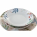 Pusdienas Aprīkojuma Komplekts DKD Home Decor Daudzkrāsains Porcelāns Цветы Urbāns 27 x 27 x 3 cm 18 Daudzums (18 pcs)