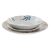 Súprava Tanierov DKD Home Decor Viacfarebná Porcelán Kvety Mestská 27 x 27 x 3 cm 18 Kusy (18 pcs)