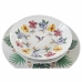 Set Posode DKD Home Decor Bela Pisana Porcelan Tropical 18 Kosi