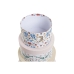 Set van opstapelbare opbergboxen DKD Home Decor dieren Cirkelvormig Blommor Karton (37,5 x 37,5 x 18 cm)