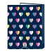 Raccoglitore ad anelli Benetton Corazones Blu Marino A4 (26.5 x 33 x 4 cm) (25 mm)