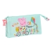 Portaoggetti Triplo Peppa Pig Cosy corner Azzurro Chiaro (22 x 12 x 3 cm)