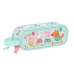 Двоен Моливник Peppa Pig Cosy corner Светло син (21 x 8 x 6 cm)