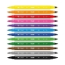 Set di Pennarelli Milan Multicolore Doppia punta/Doppia gradazione