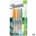 Viltpliiatsite komplekt Sharpie Neon Mitmevärviline 4 Tükid, osad 1 mm (12 Ühikut)