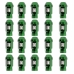 Set Παξιμάδια OMP 7075 40 mm M12 x 1,50 20 uds Πράσινο