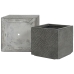 Set of Planters Home ESPRIT Dark grey Fibreglass Magnesium 44,5 x 44,5 x 43 cm (3 Units)