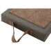 Coussin de sol Home ESPRIT Marron Coton Polyester 40 x 25 x 4 cm