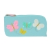 Estuche Escolar Moos Butterflies Azul claro 23 x 11 x 1 cm