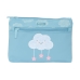 Astuccio Scuola Safta Nube Nuvole Azzurro 23 x 16 x 3 cm