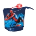 Astuccio Portapenne Spider-Man Neon Blu Marino 8 x 19 x 6 cm