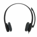 Słuchawki z Mikrofonem Logitech H151 Czarny