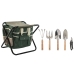 Kit de unelte de grădină Home ESPRIT 7 Piese Negru Verde Argintiu 40 x 28 x 35 cm