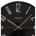 Ρολόι Τοίχου Versa Μαύρο Χρυσό Πλαστική ύλη Χαλαζίας 4,3 x 30 x 30 cm