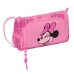 Penalhus med Tilbehør Minnie Mouse Loving Pink 20 x 11 x 8.5 cm (32 Dele)