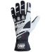 Karting Gloves OMP KS-3 Valge/Must Must/Valge M