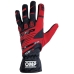 Karting Gloves OMP KS-3 Röd/Svart XS