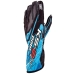 Karting Gloves OMP KS-2 ART Fekete/Kék Fekete M