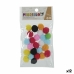 Materials for Handicrafts Balls Multicolour Ø 2 cm 12 Units